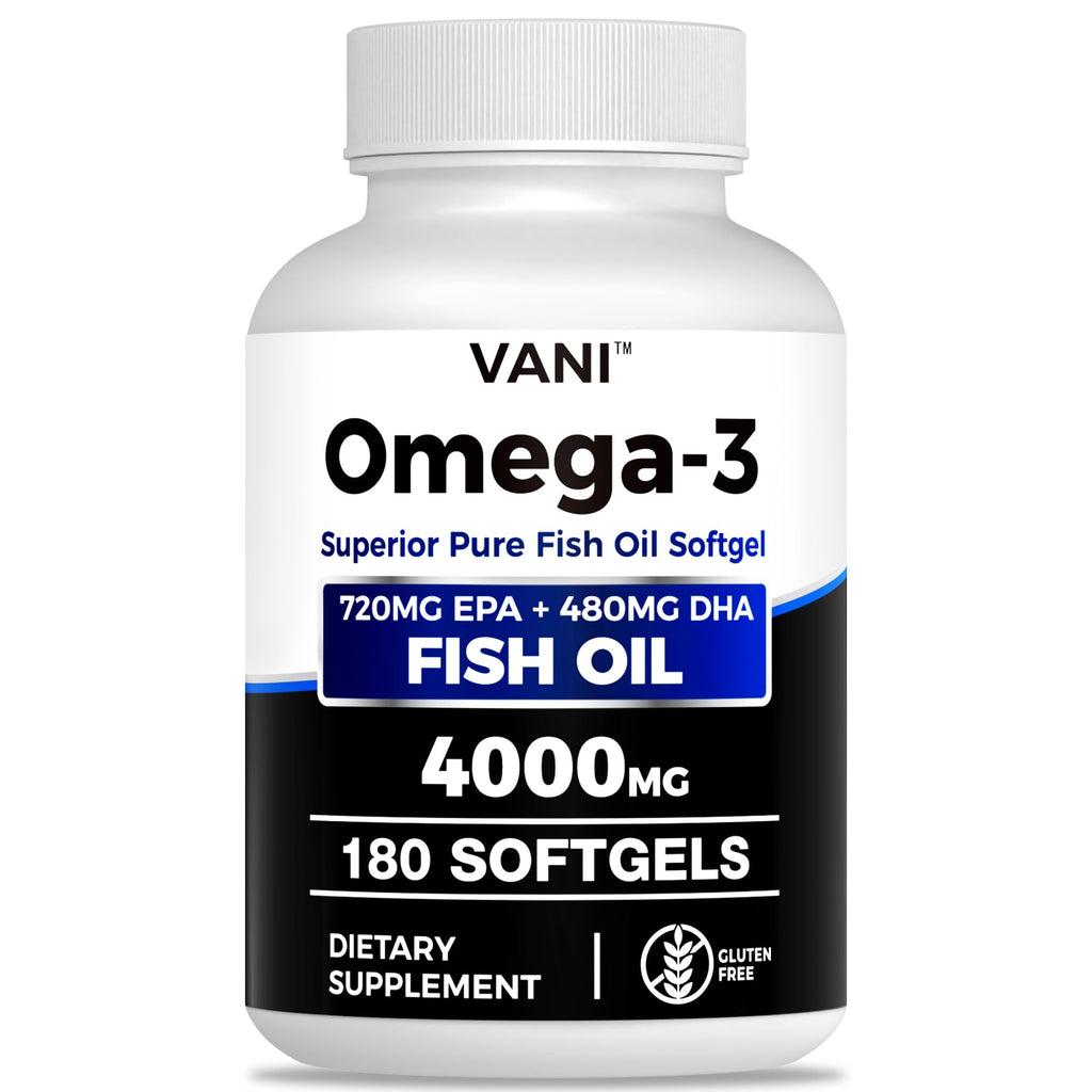 Omega 3 Fish Oil 4000mg 180 Softgels EPA & DHA K486