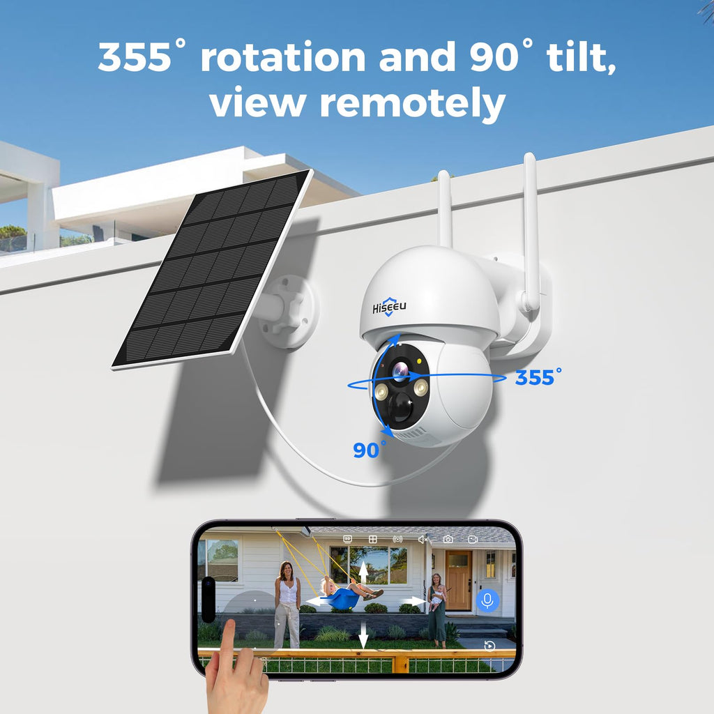 Solar Security Camera 4 Cam-Kit 4MP Wireless O432433