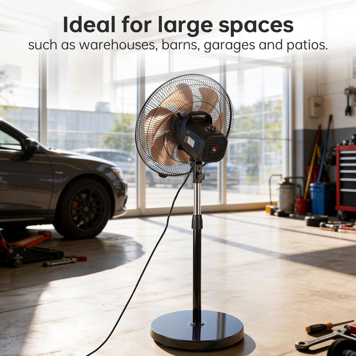 18 Inch Oscillating Metal Stand Fan F116