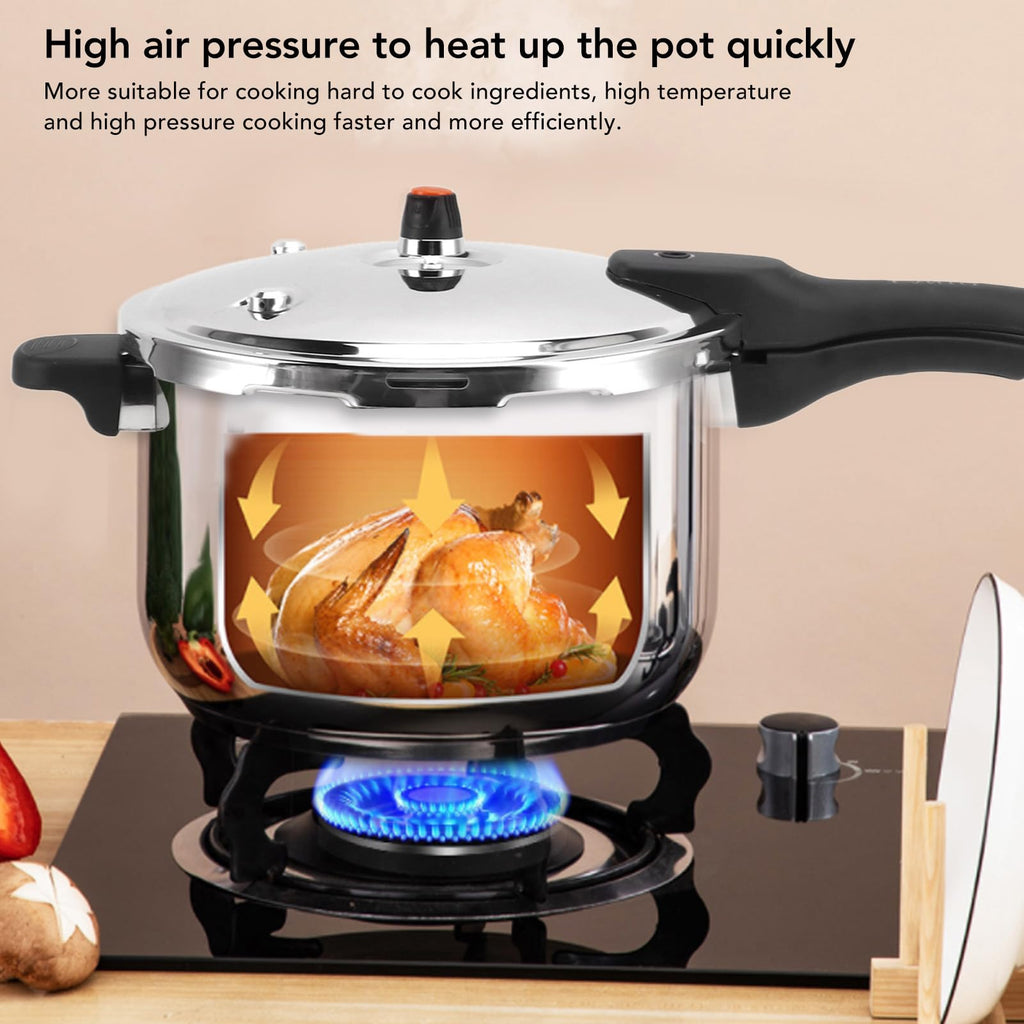 80KPA Stainless Steel Pressure Cooker with Safety Valve (3L) X474