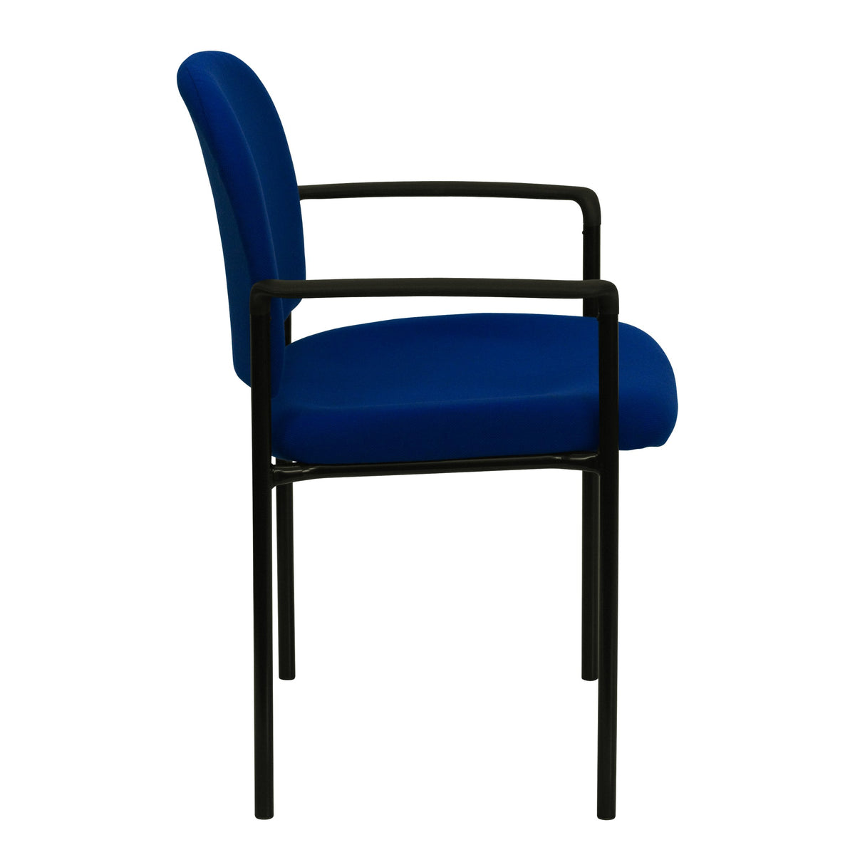 Navy Fabric Stackable Steel Side Chair W633
