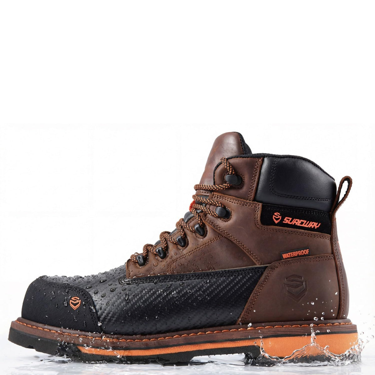6in Waterproof Leather Work Boots X6355