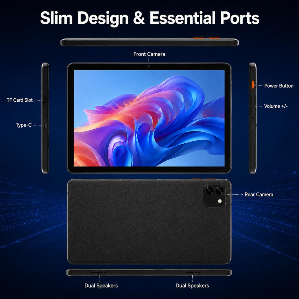 Android 15 Tablet 10.1 in 12GB RAM 64GB ROM X9248
