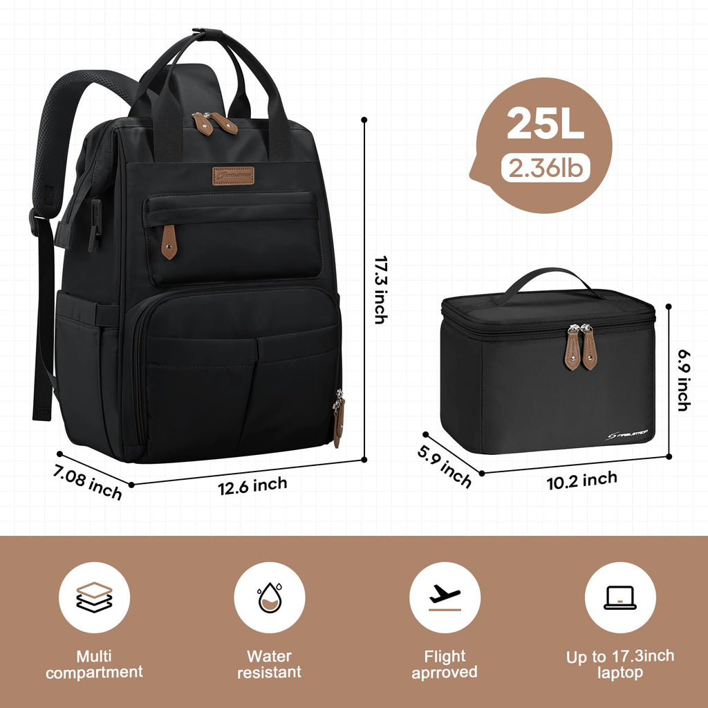 15.6-17.3" Laptop Backpack with Lunch Box V777265