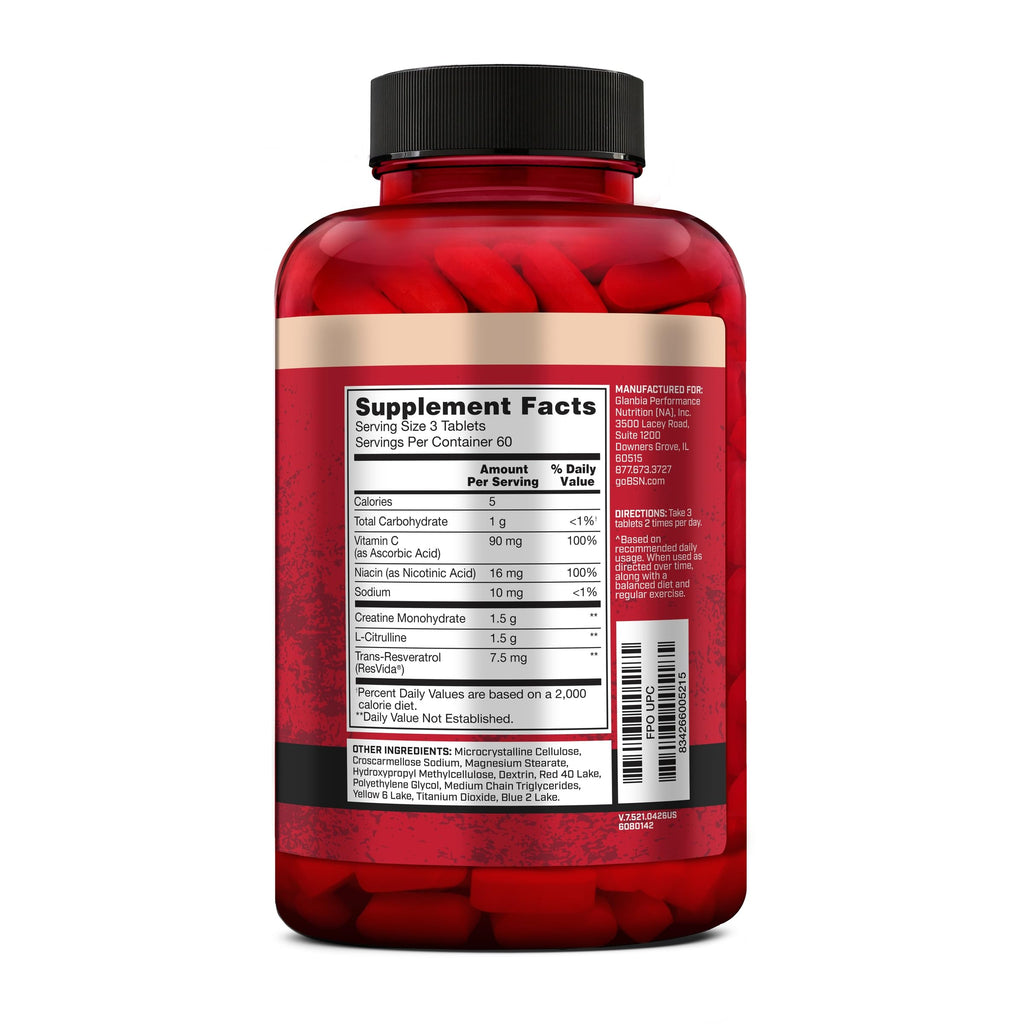 Nitric Oxide Workout Supplement, 180 Tablets C168