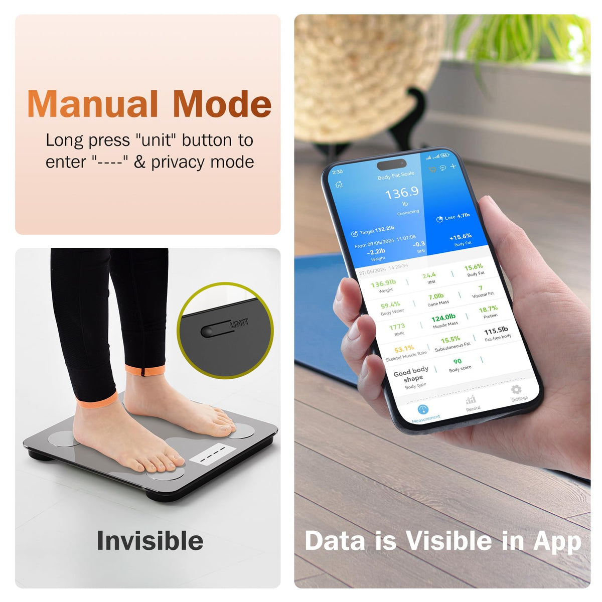 Smart Digital Bathroom Scale R271