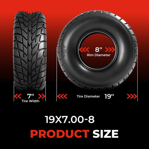 19x7-8 All-Terrain ATV UTV Tires Set of 2 L51179