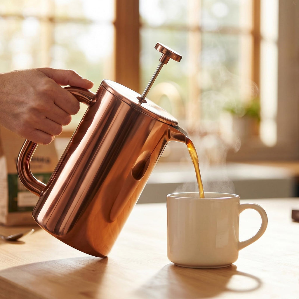 8 Cup Double Wall Insulated Stainless Steel French Coffee Press W8827