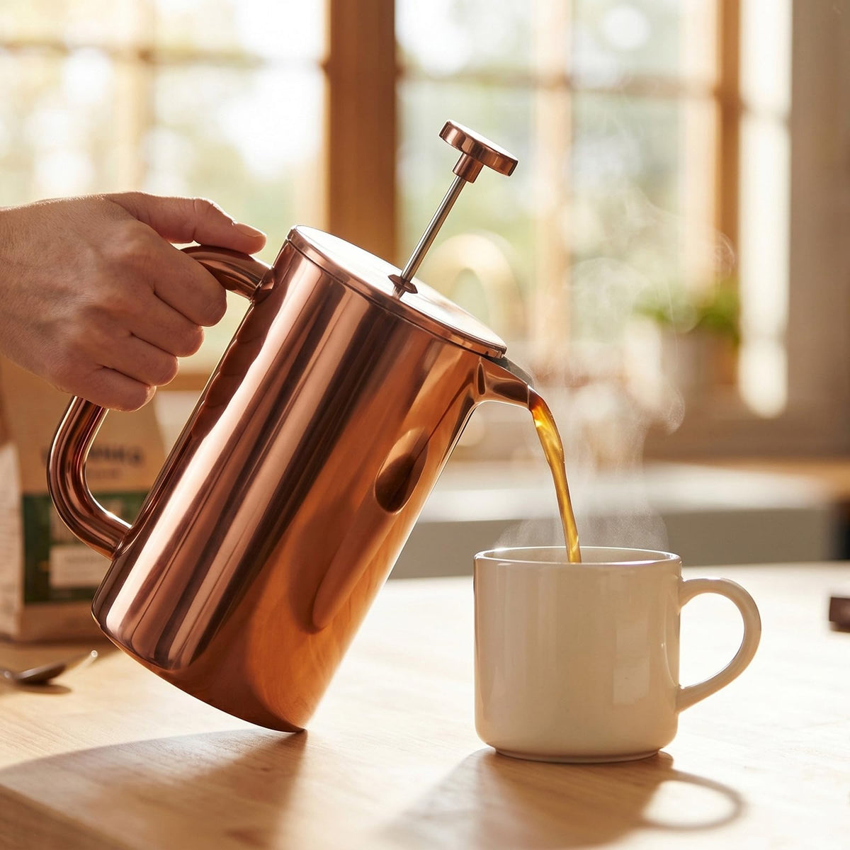 8 Cup Double Wall Insulated Stainless Steel French Coffee Press W8827