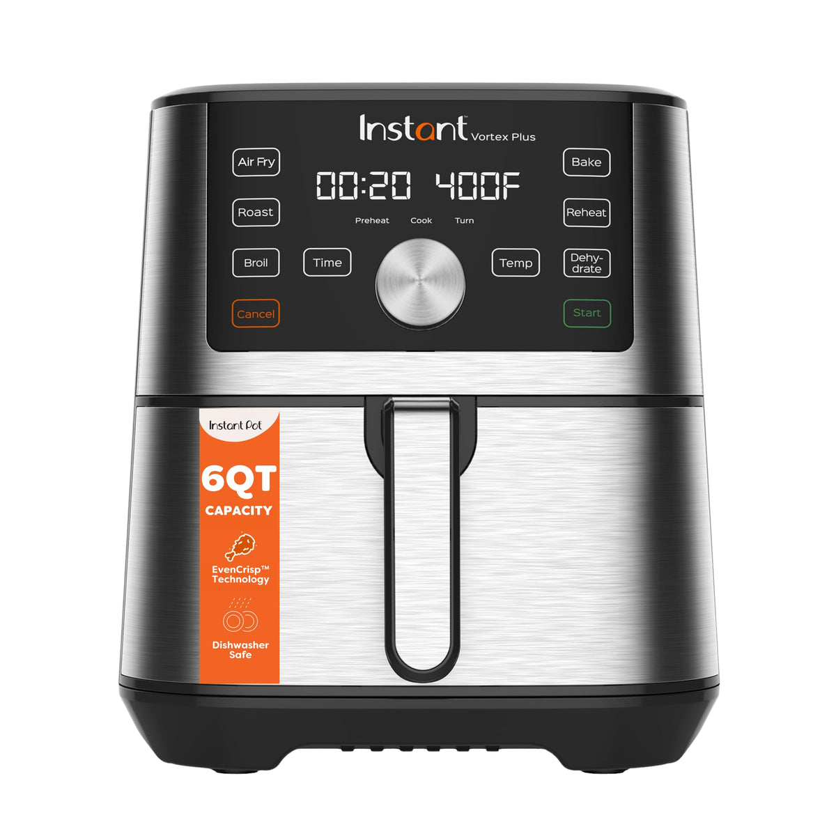 6-in-1 Stainless Steel Air Fryer Y403216