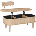 Natural Lift Top Coffee Table with Storage Q743