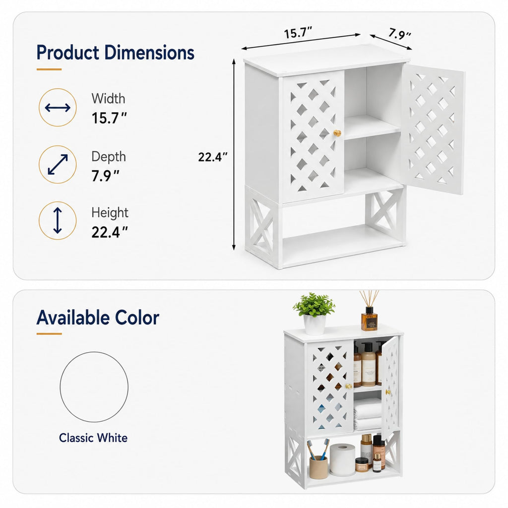 Bathroom Medicine Cabinet with 2 Doors H806030