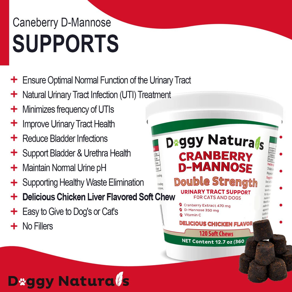 Cranberry D-Mannose Soft Chew 11.4 oz 120 Count P6508