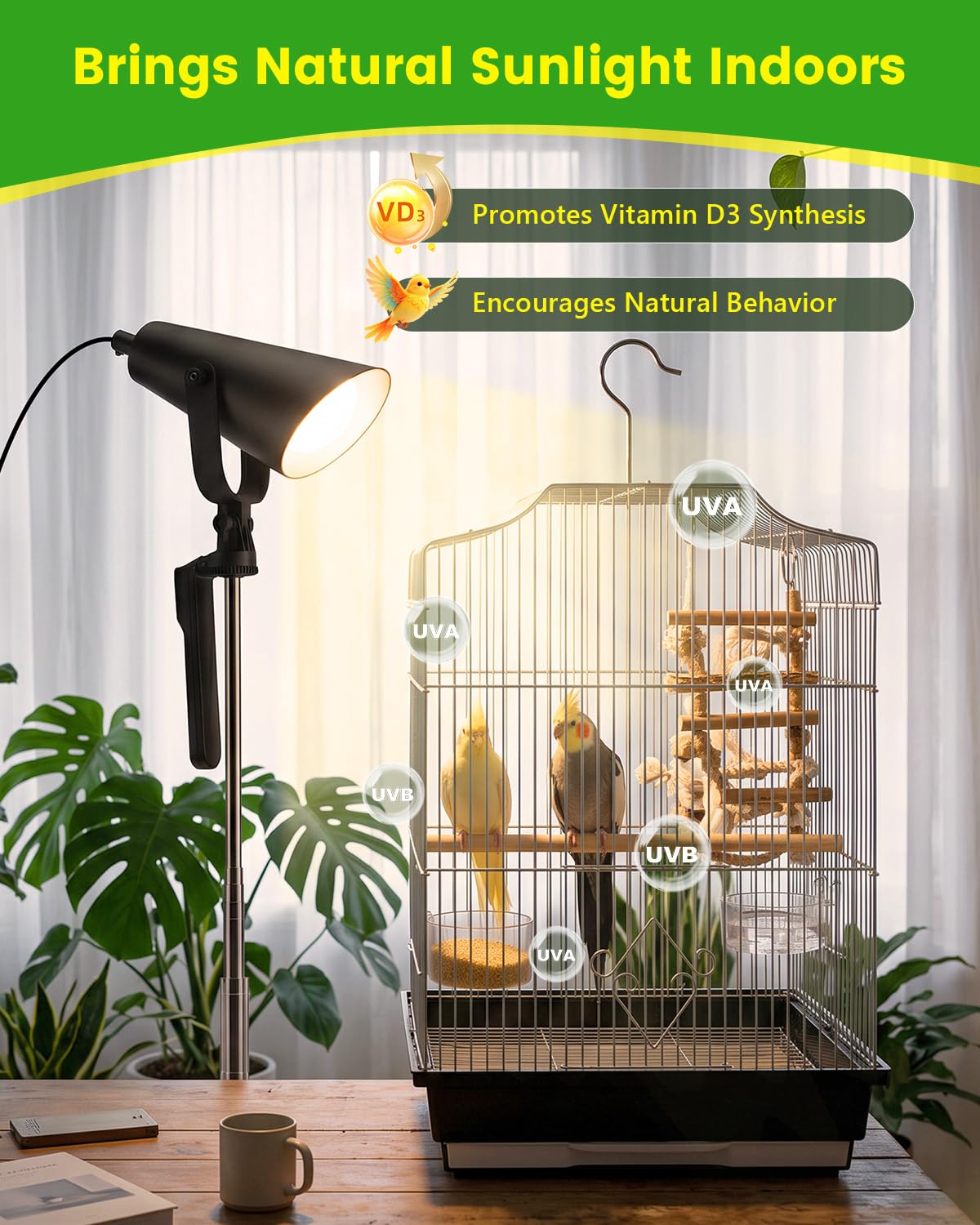 Bird Light with Adjustable Tripod Stand U98119