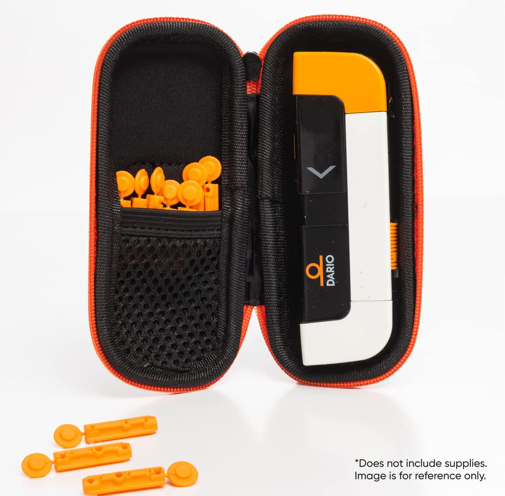 Black Diabetes Travel Case and 100 Sterile Lancets X460