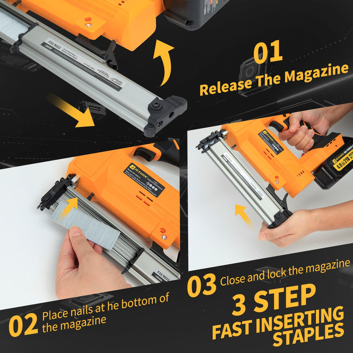 Cordless Nail Gun with Battery B37579