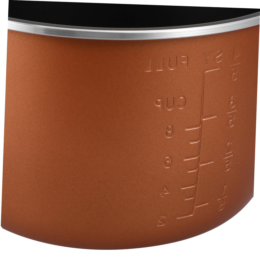 Non Stick Electric Cooker Inner Pot Aluminum Alloy Brown Y38597
