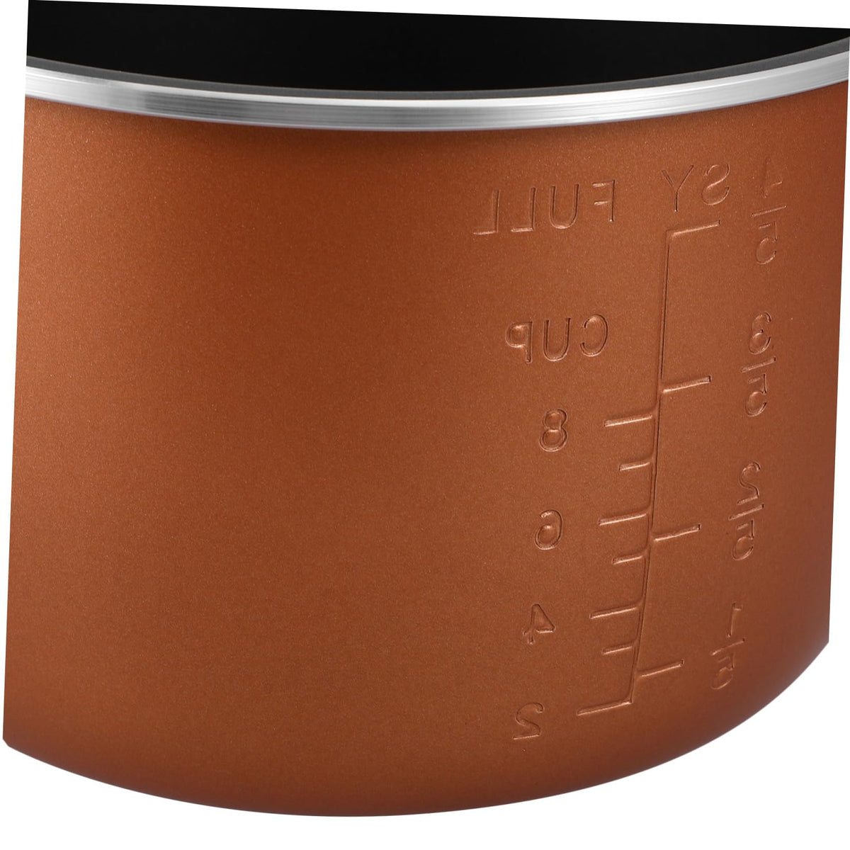Non Stick Electric Cooker Inner Pot Aluminum Alloy Brown Y38597