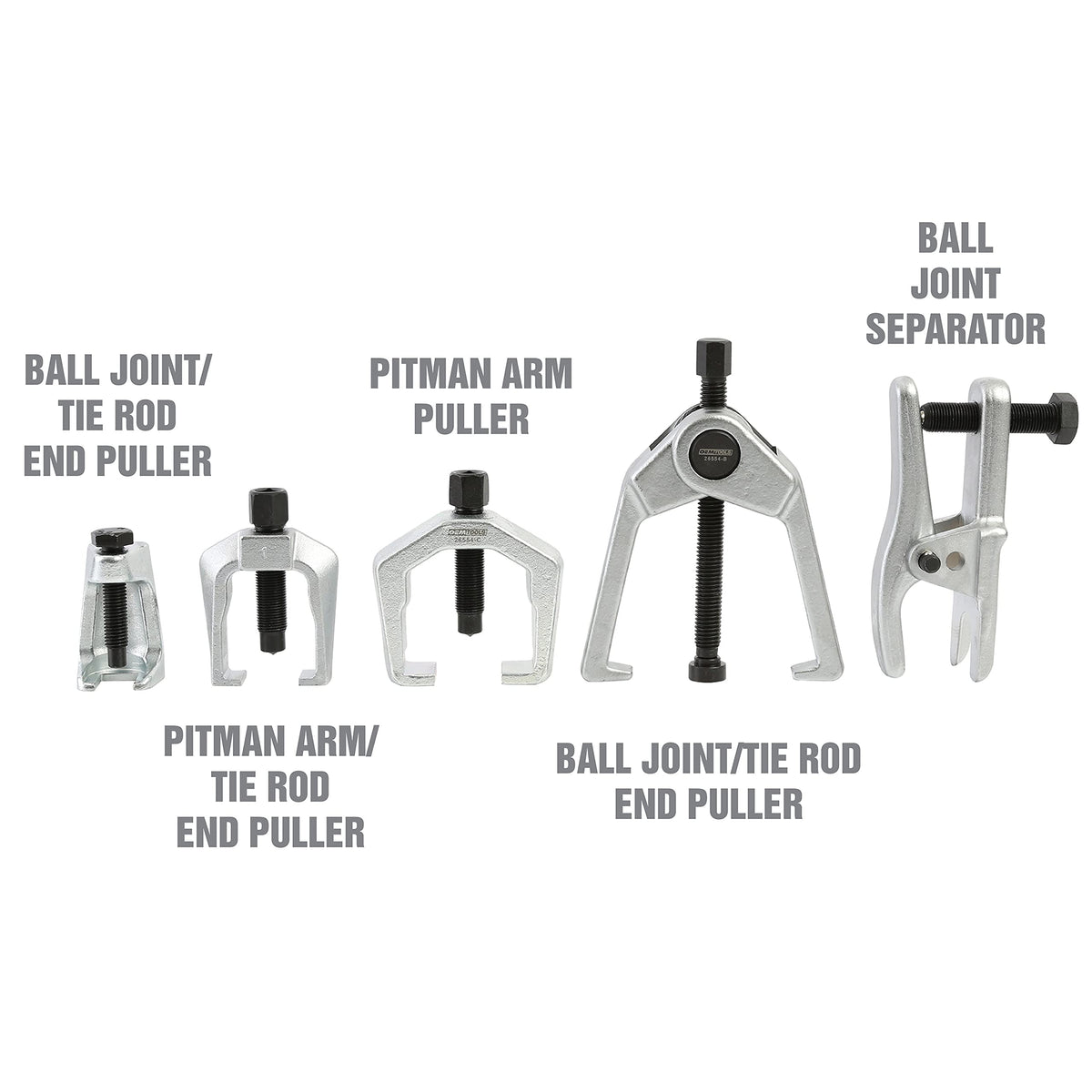 5-Pc Pitman Arm Puller & Ball Joint Separator with Case B132456