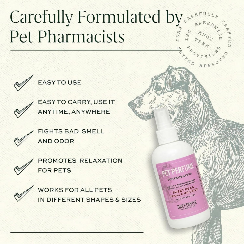 Sweet Pea & Vanilla Dog Perfume Spray 8 Oz B927