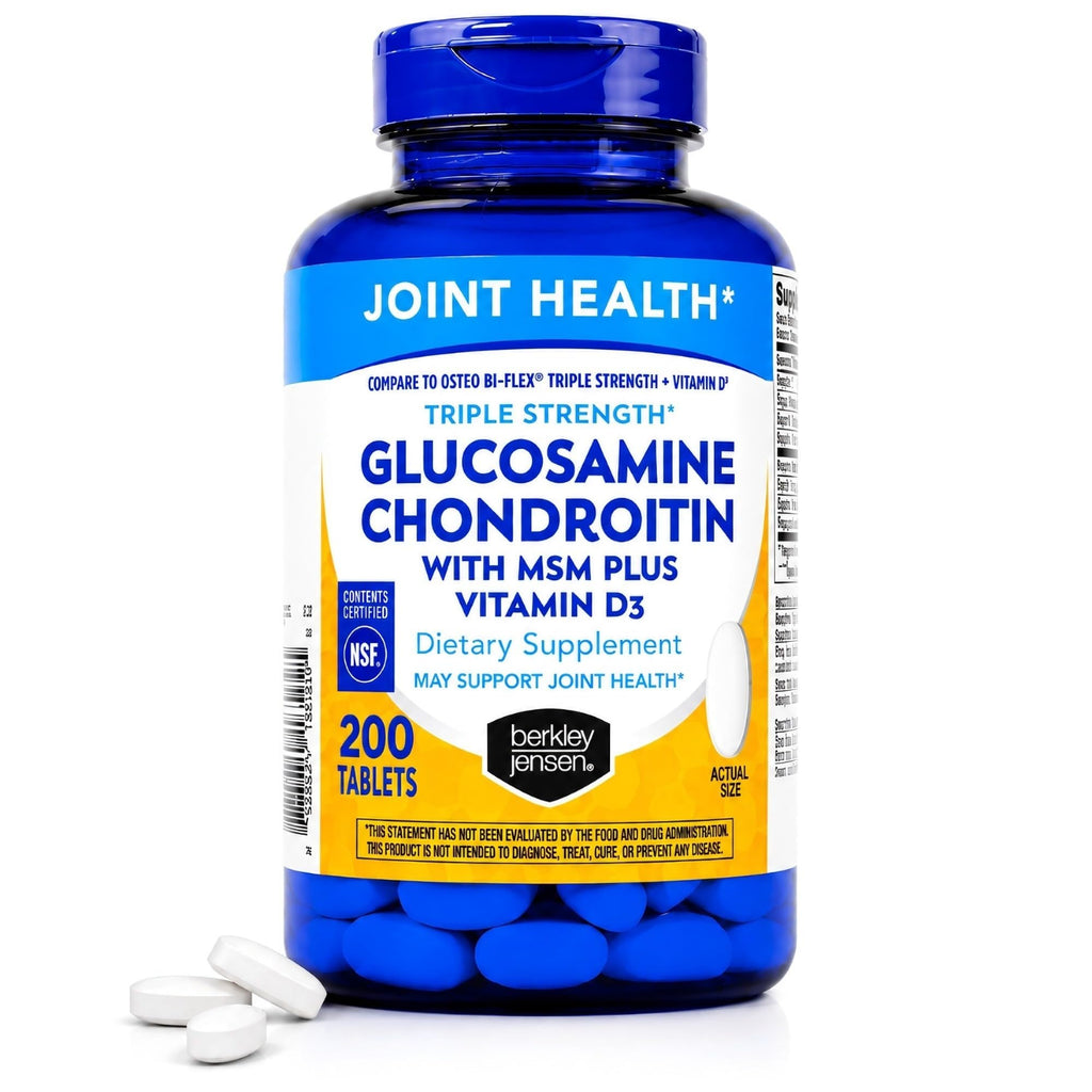 Glucosamine Chondroitin MSM D3 Joint Supplement Tablets 200 Count Q850