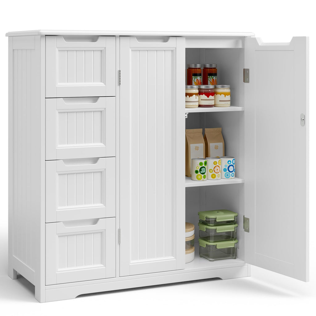 Storage Cabinet with 4 Drawers & 2 Doors C603501