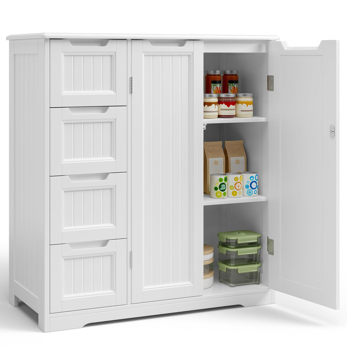 Storage Cabinet with 4 Drawers & 2 Doors C603501