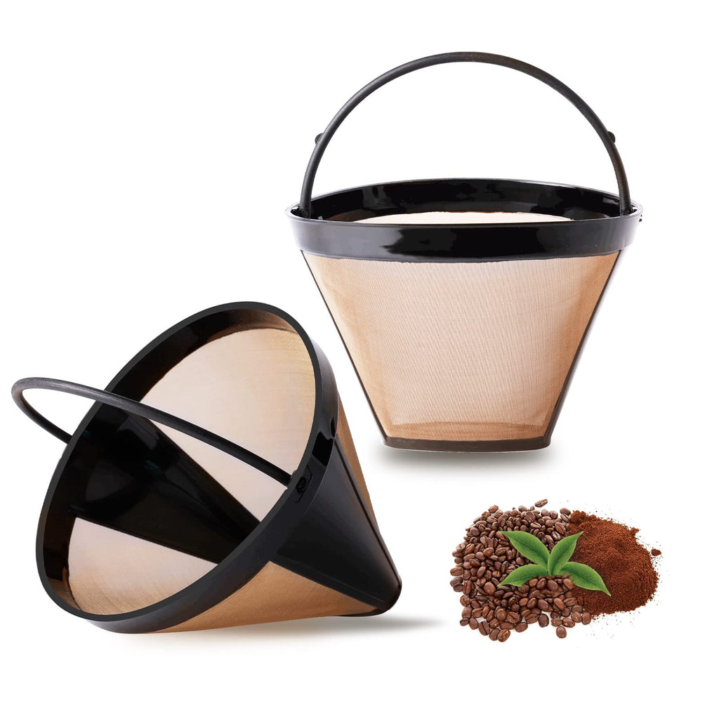 Reusable Cone Coffee Filters #4, 2-Pack 8-12 Cup S749686