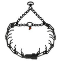 Black Stainless Steel Dog Collar with Quick Release Buckle S5815