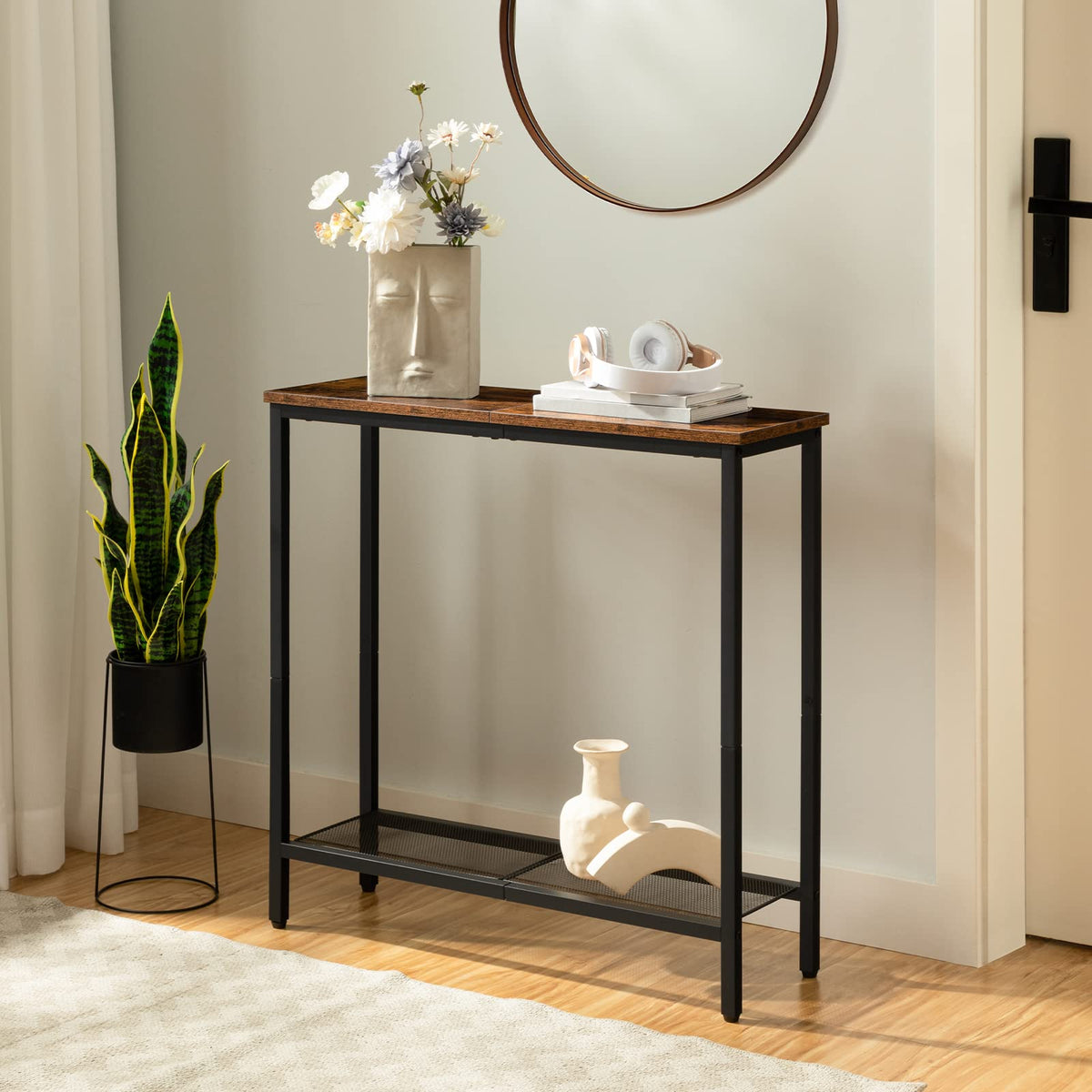29.5" Narrow 2 Tier Console Table W83002