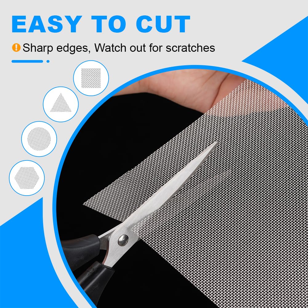 12×8 Inch 20 Mesh 304 Stainless Steel Wire Mesh Screen H64129