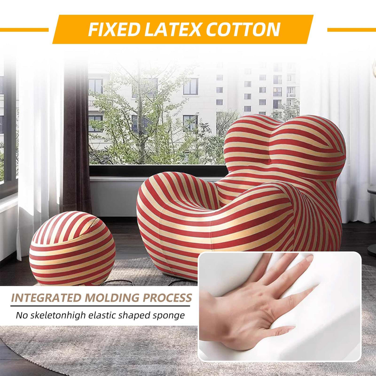 Memory Foam Bean Bag Chair with Filler Included V550