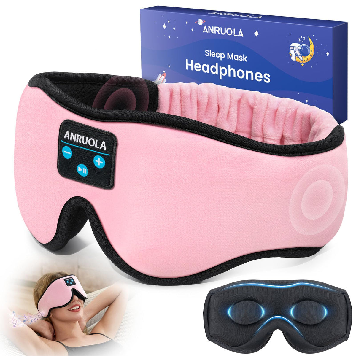 Bluetooth Sleep Mask with Wireless Headphones P30374