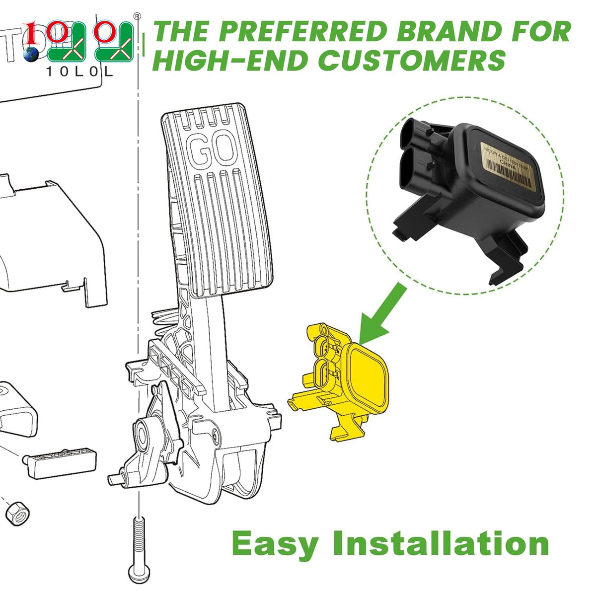 Throttle Potentiometer for Golf Cart R529884