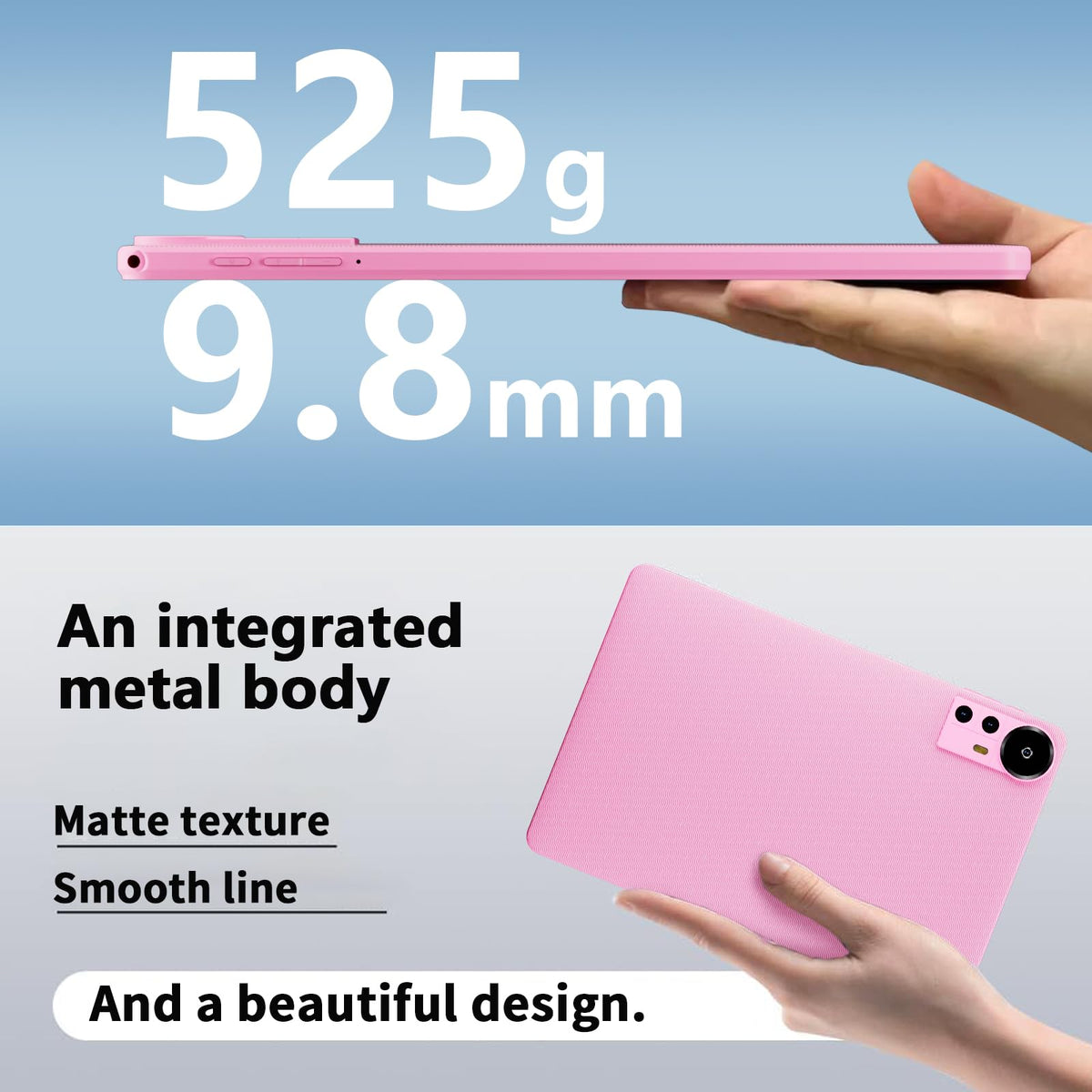 Android 16 Tablet 10 inch 20GB RAM 128GB ROM Octa-core Pink A165684