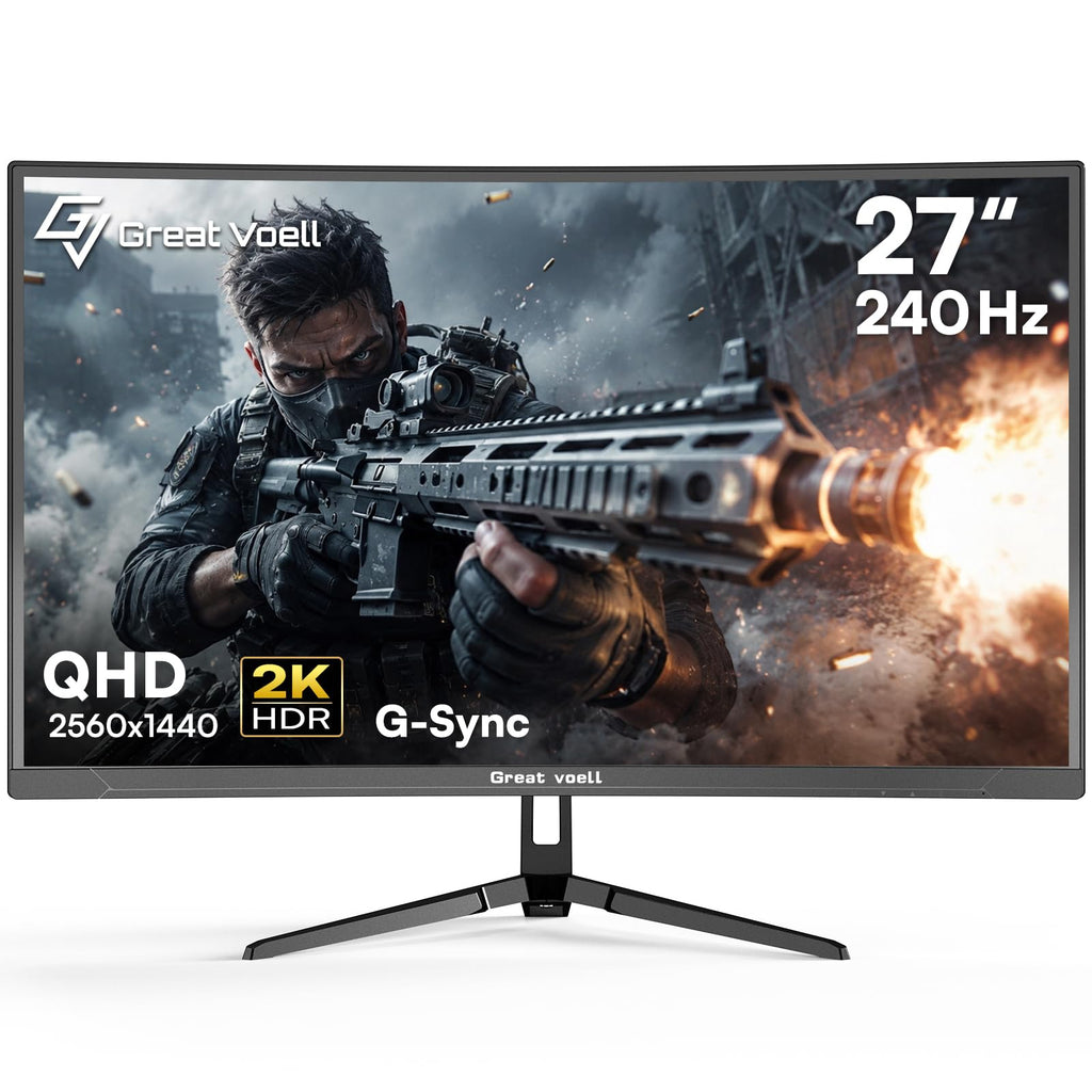 27 Inch 240Hz Curved Gaming Monitor 2K QHD P308