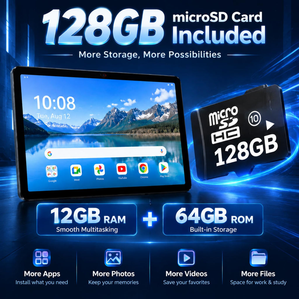 Android 15 Tablet 10.1 in 12GB RAM 64GB ROM X9248