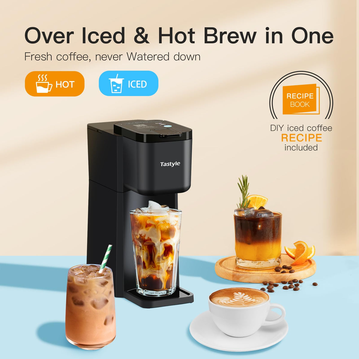 Mini Single Serve Hot and Iced Coffee Maker J2256