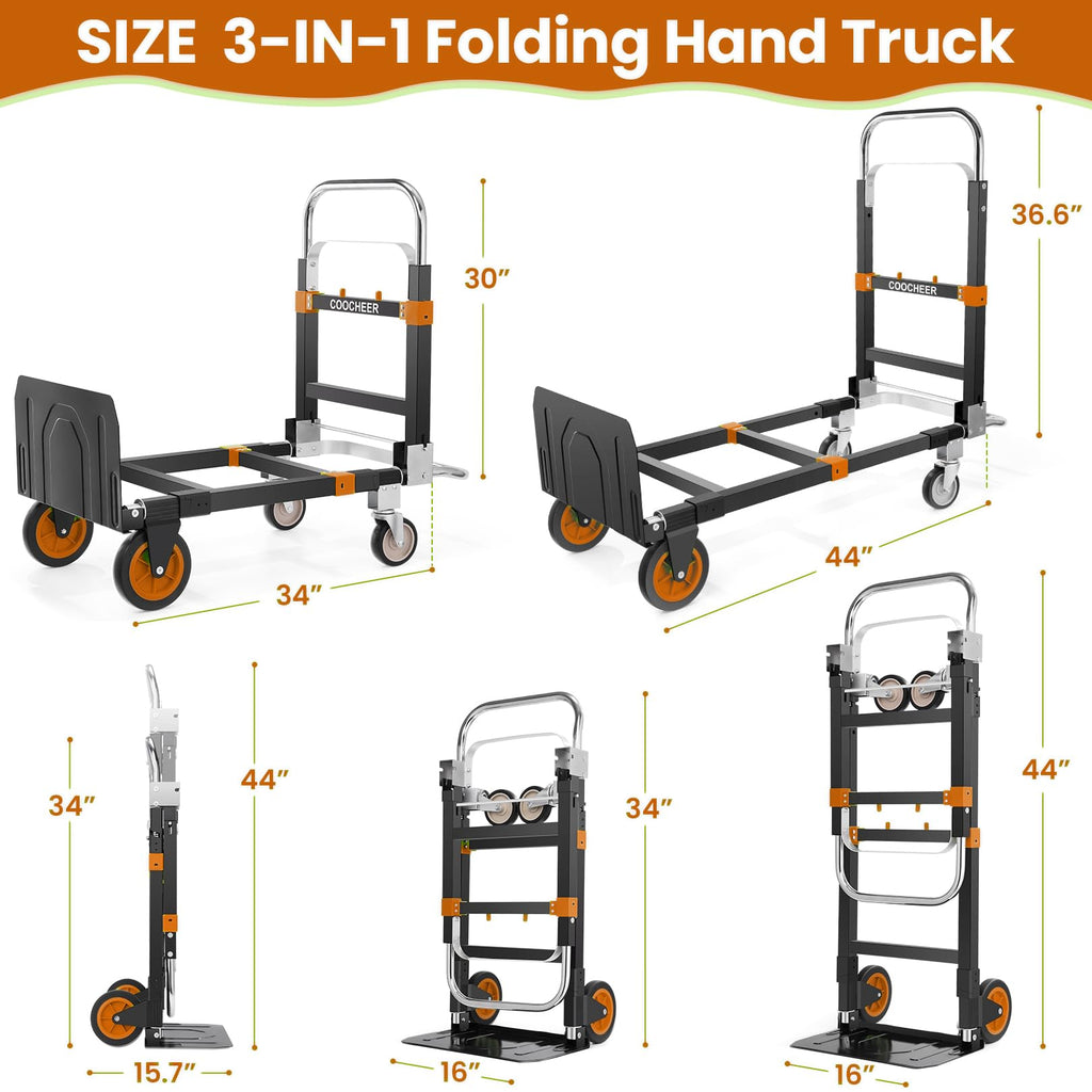 Folding Hand Truck Orange O330