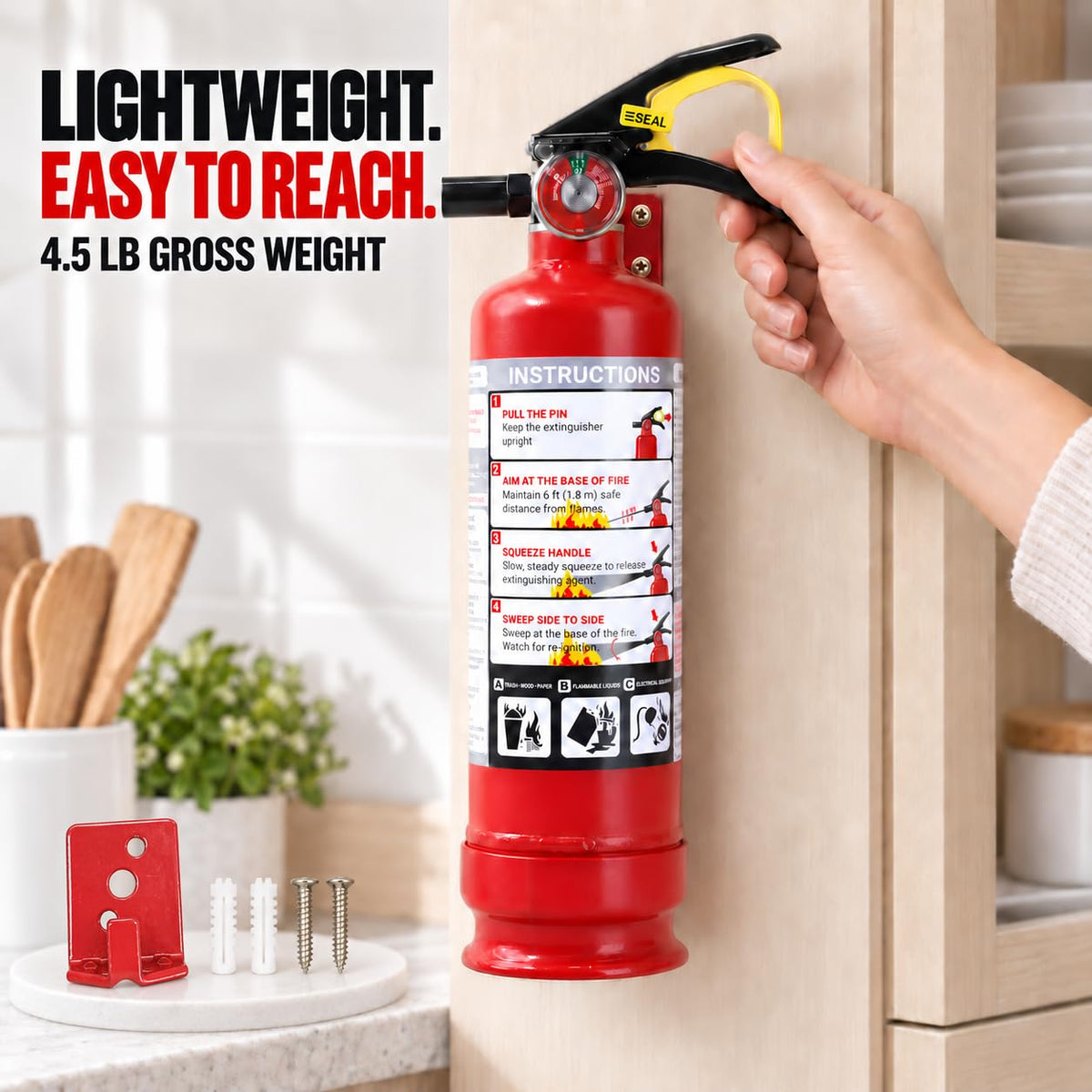 2.5 lb ABC Dry Chemical Fire Extinguishers 6-Pack I368729