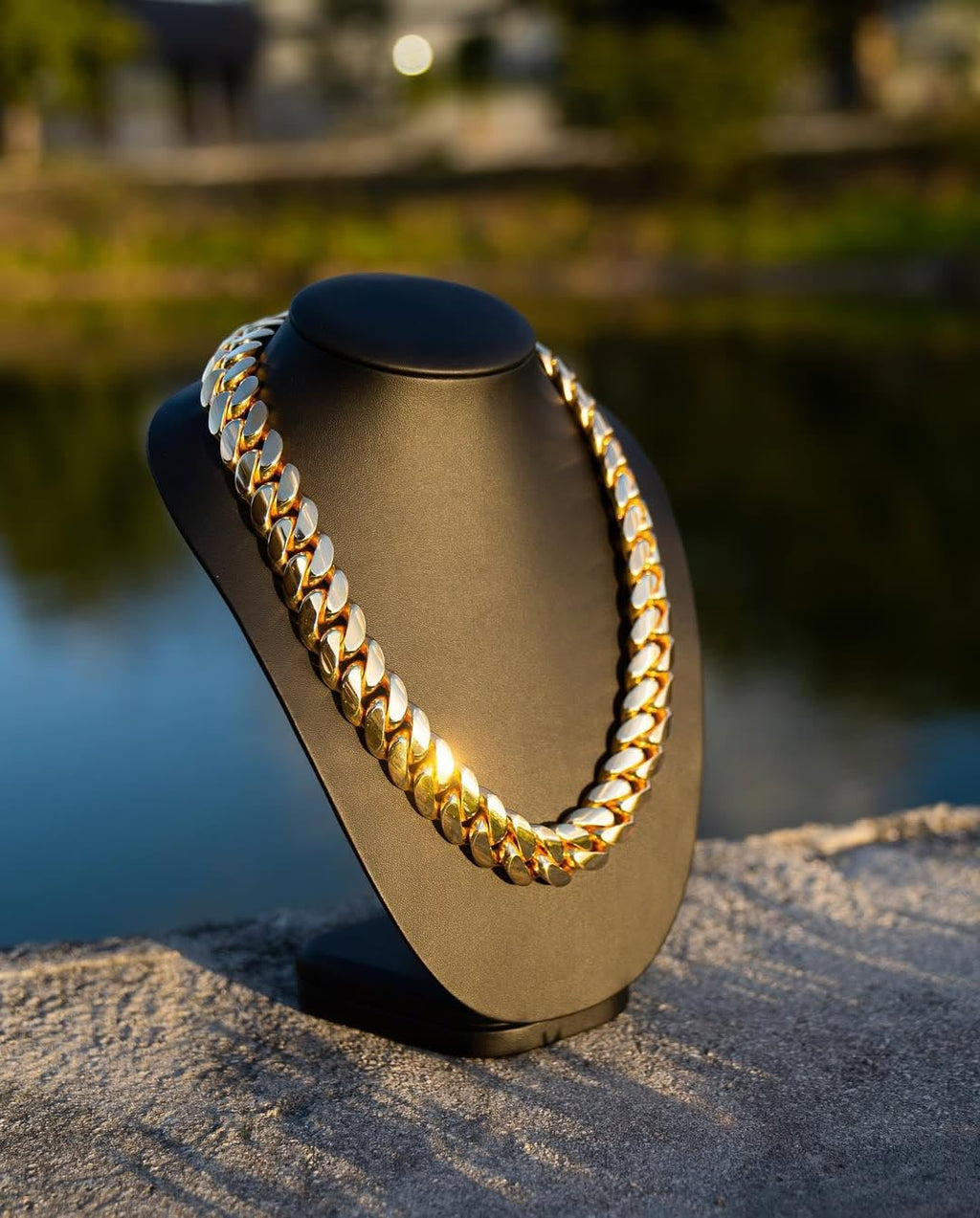 Stainless Steel Cuban Link Chain Necklace M26953