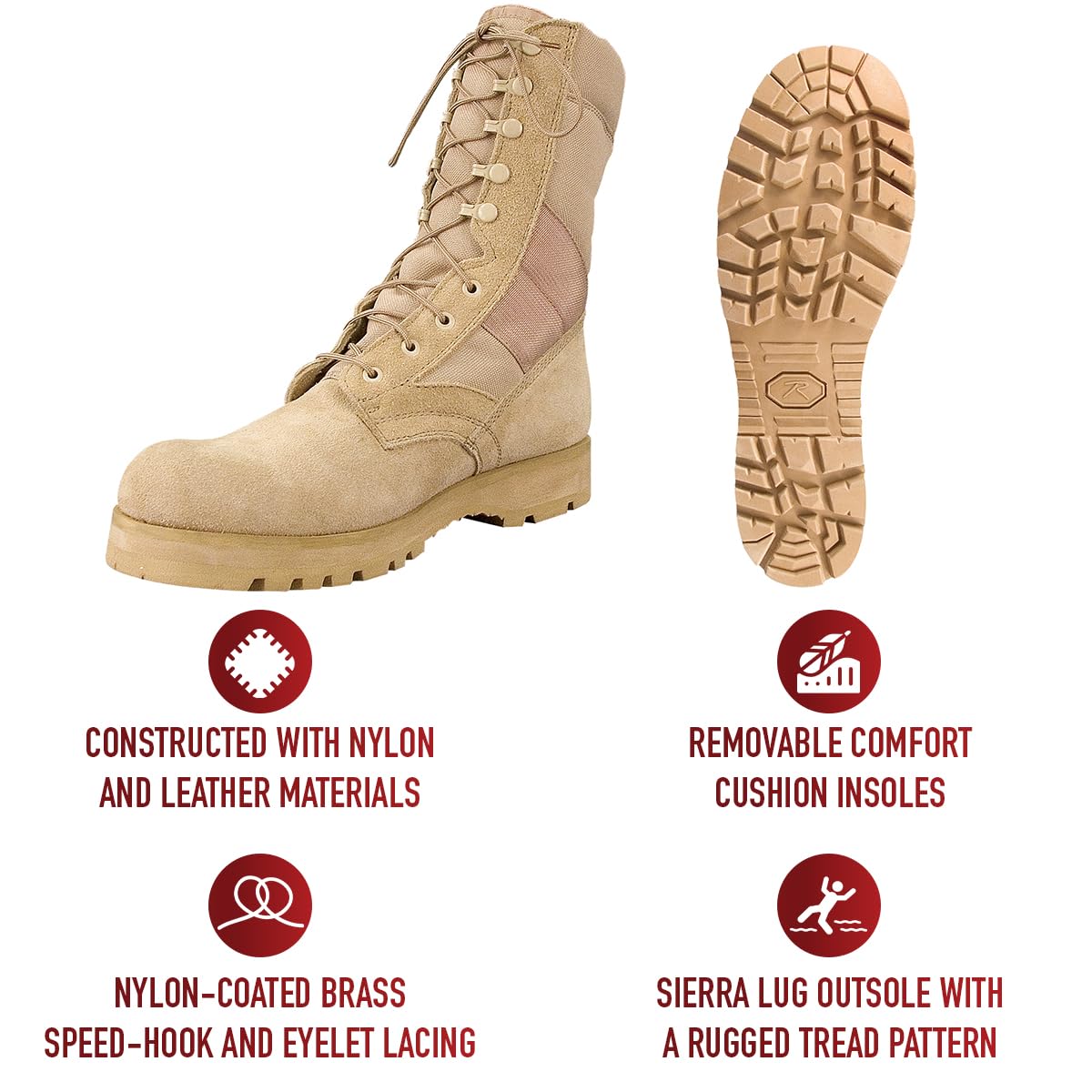 8 Inch Tactical Boots V807