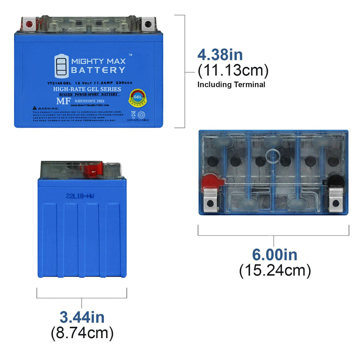 12V 11.2Ah Gel Battery M340129