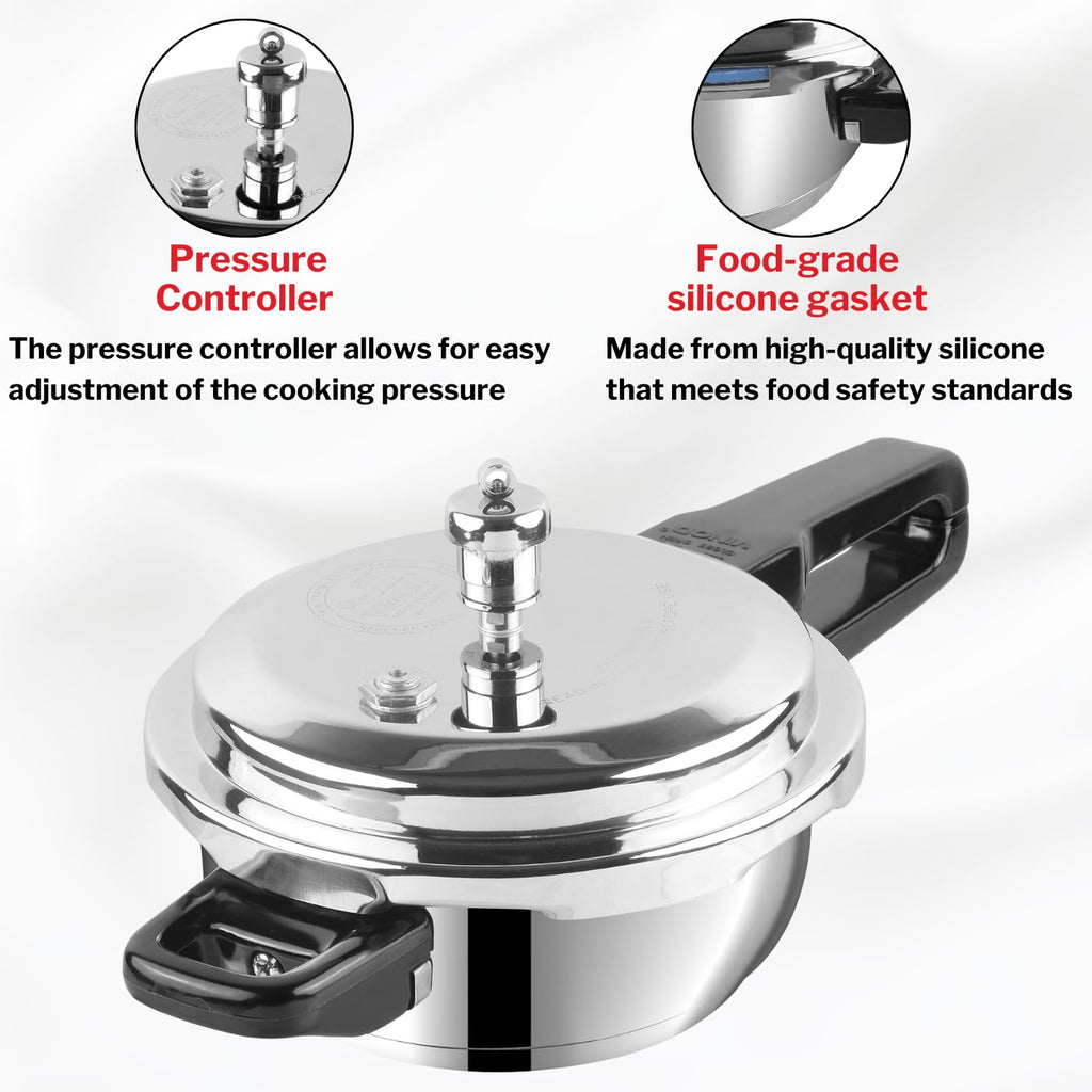 Stainless Steel 3 Litres Pressure Pan with Lid O58569