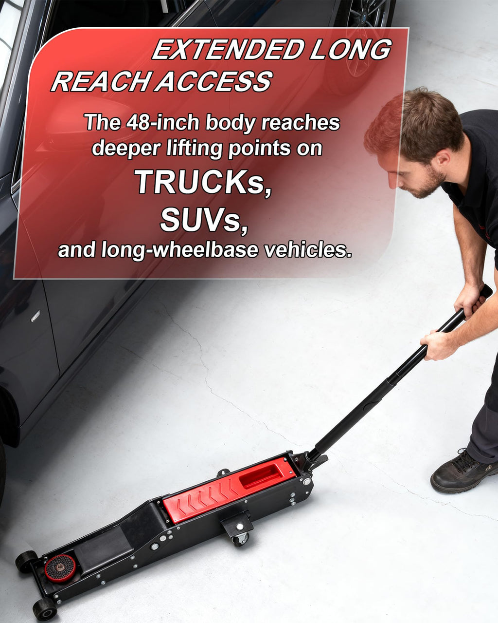 3 Ton Low Profile Floor Jack with Foot Pedal P80314