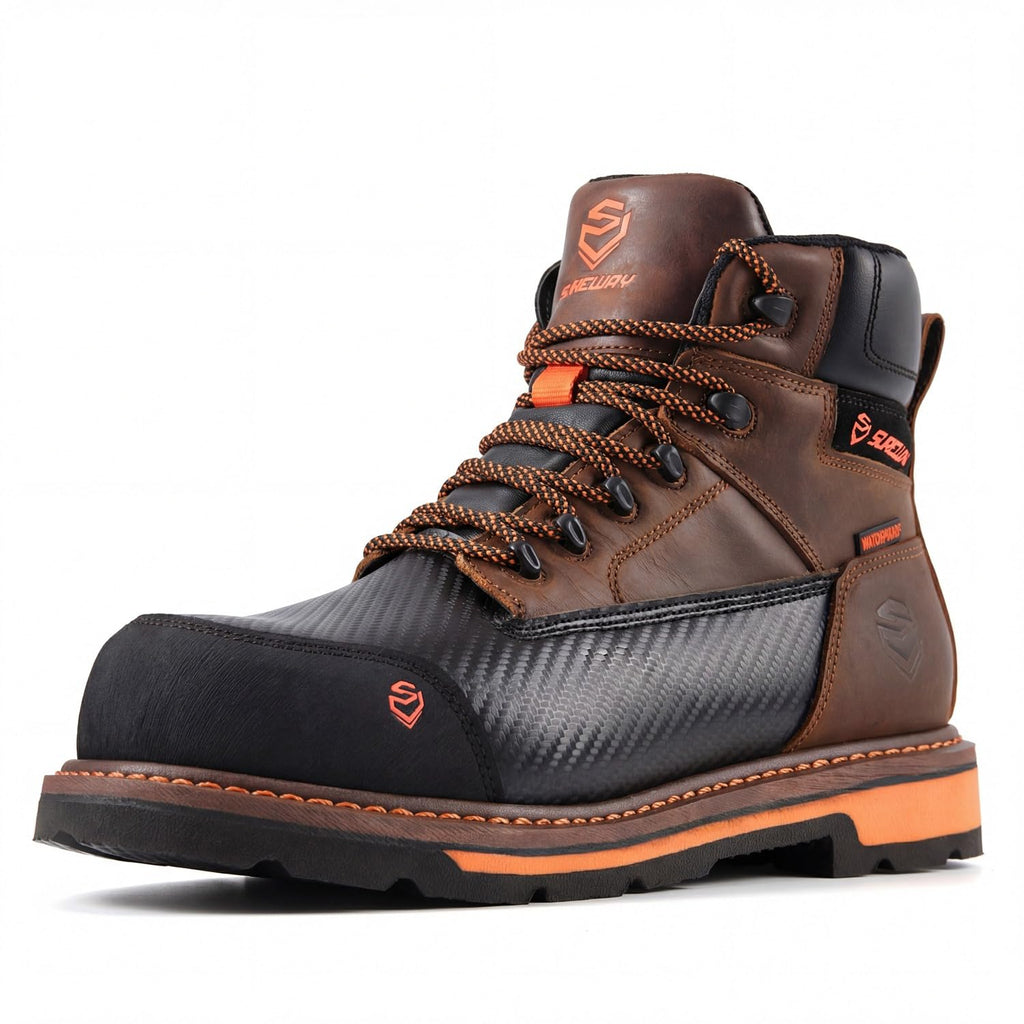6in Waterproof Leather Work Boots X6355