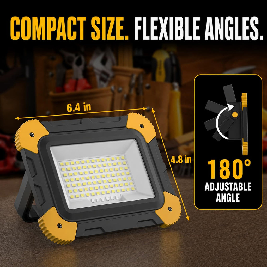 2-Pack Magnetic LED Work Lights USB Rechargeable 40W Z3059
