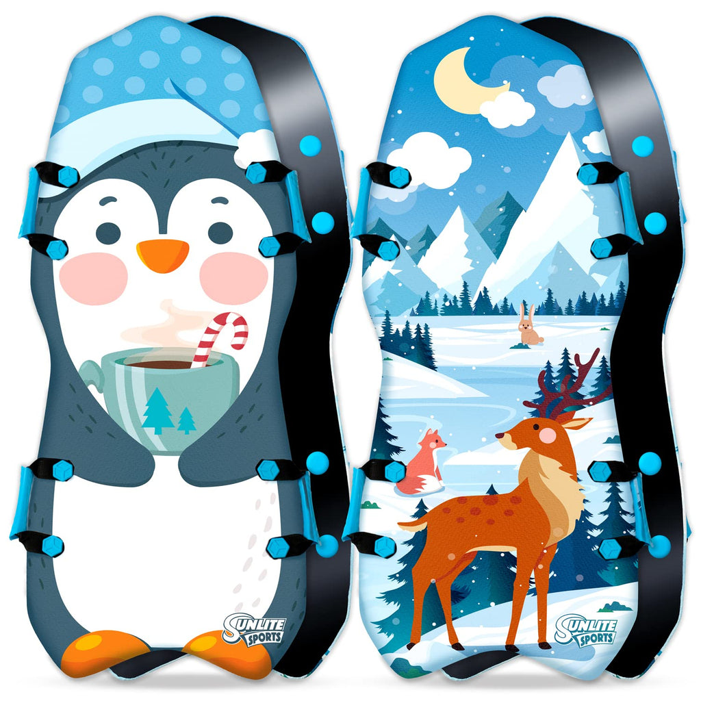45” Foldable Foam Snow Sled with Handles U96618