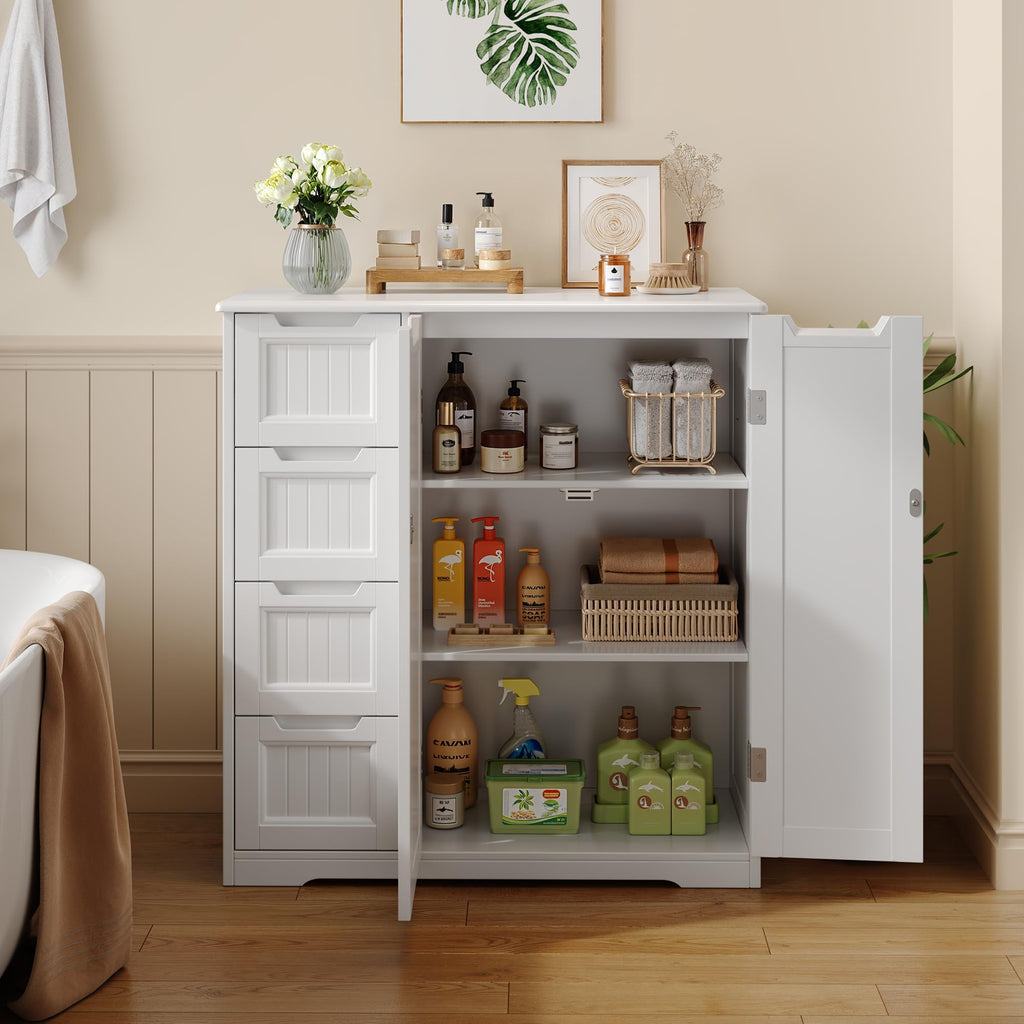 Storage Cabinet with 4 Drawers & 2 Doors C603501