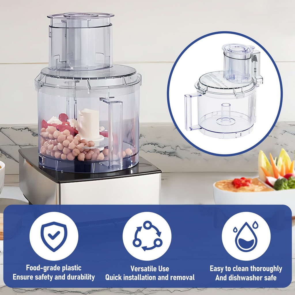 14-cup Food Processor Work Bowl Kit Replacement with Pusher A932
